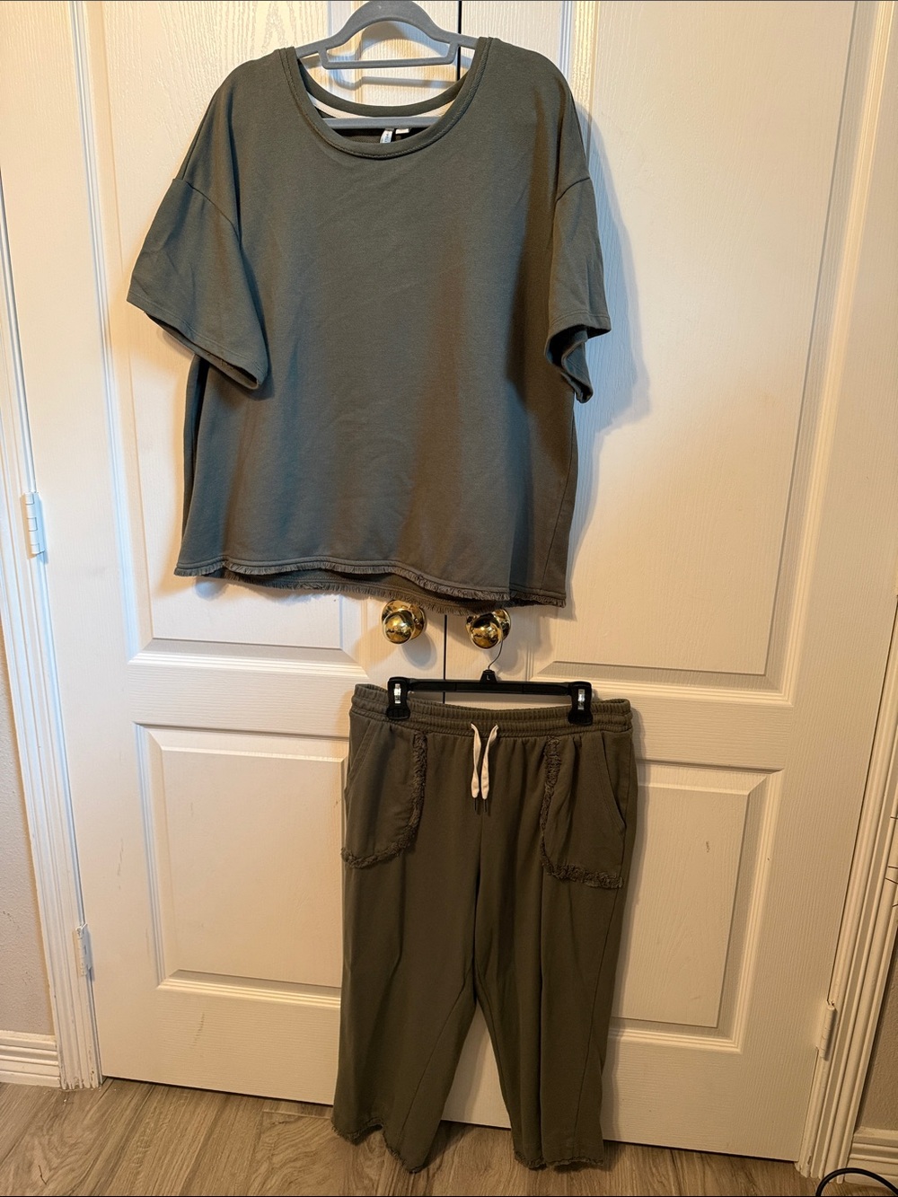Cato Olive Green Two-Piece Lounge Set
